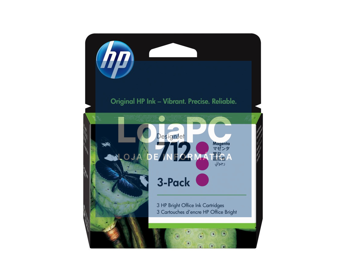 HP 712 3-Pack 29-ml Magenta DesignJet Ink Cartridge