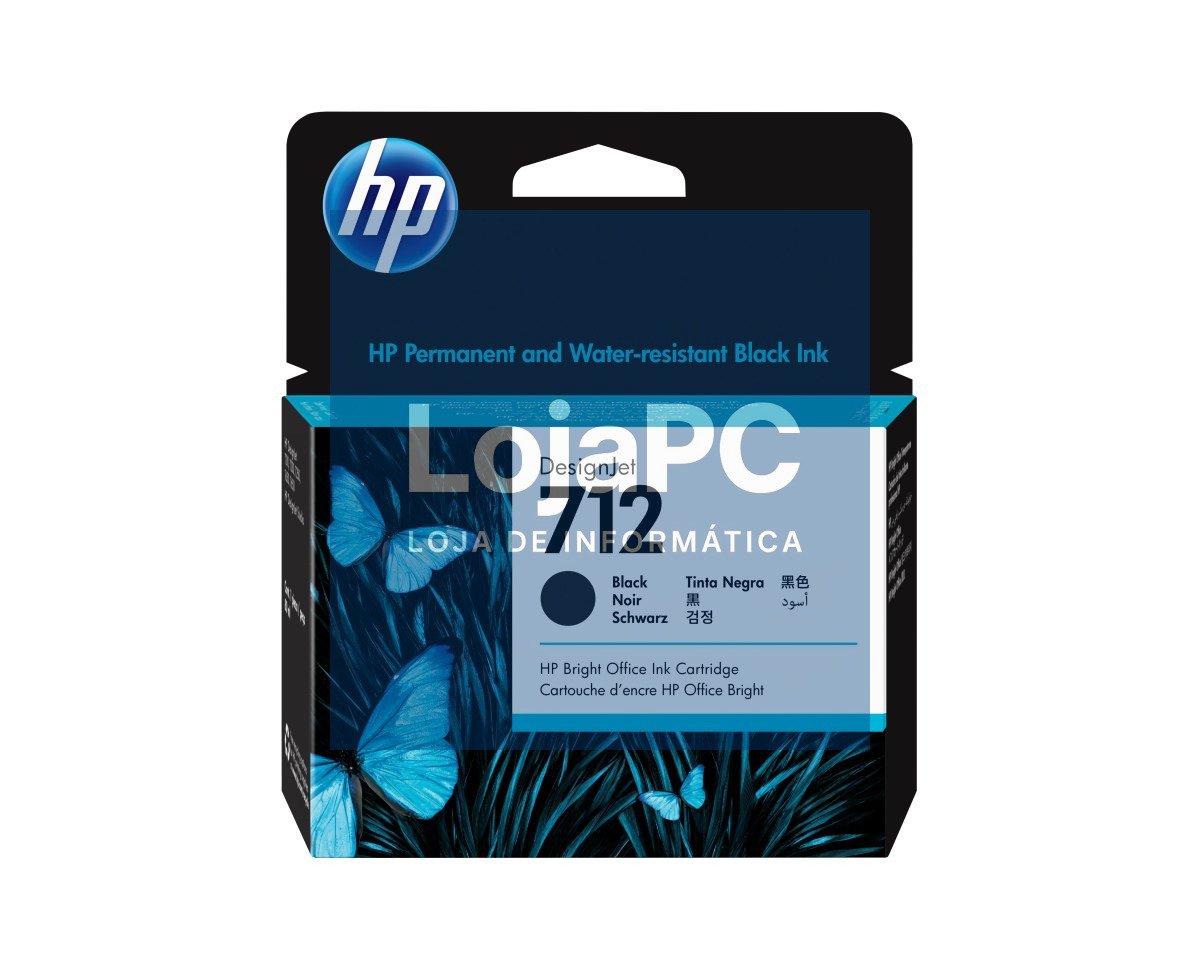 HP 712 80-ml Black Designjet Ink Cartridge