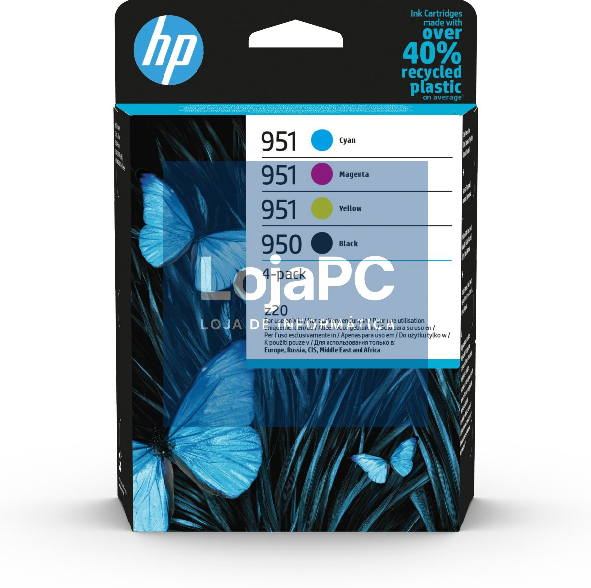 HP 950 Black 951 CMY Original Ink Cartridge 4-Pack