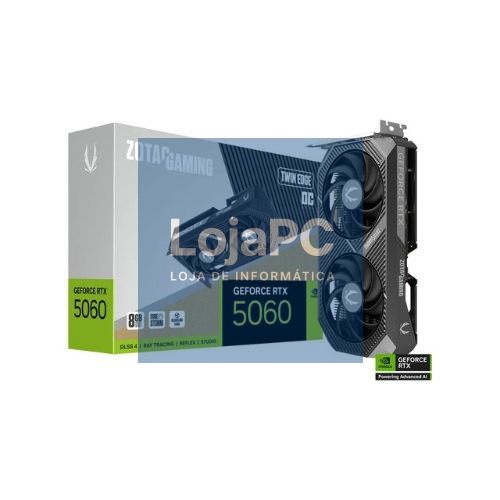 TARJETA GRÁFICA ZOTAC GAMING RTX 5060 TWIN EDGE OC 8GB GDDR7
