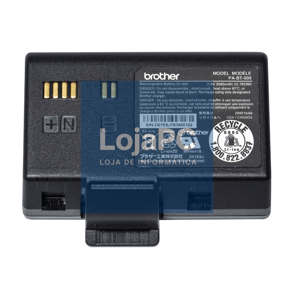 BROTHER PABT009 Rechargeable Li-ion battery RJ-3035B/3055WB