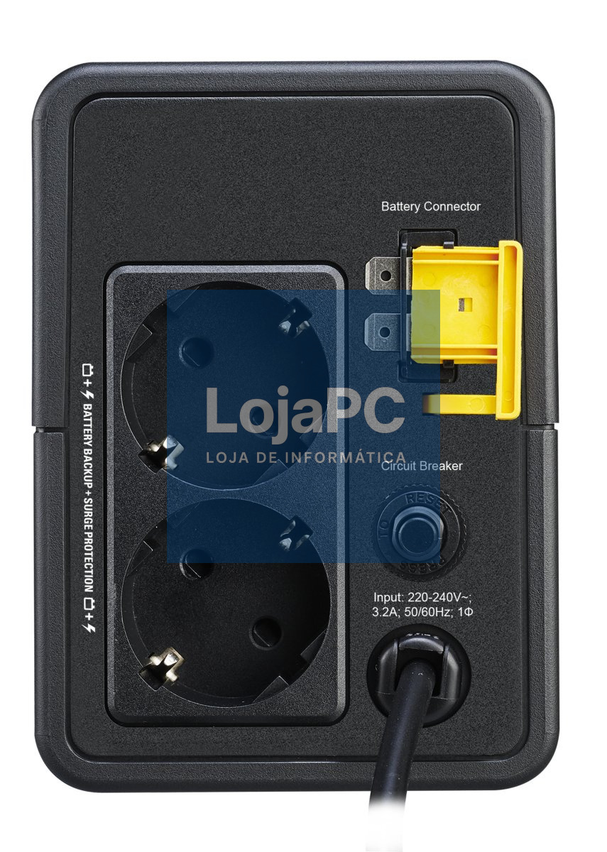 APC Easy UPS BVX Series BVX700LI-GR UPS AC 230V 360Watt 700VA output connectors 2