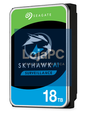 SEAGATE Surveillance AI Skyhawk 18TB HDD SATA 6Gb/s 256MB cache 8.9cm 3.5inch CMR Helium BLK