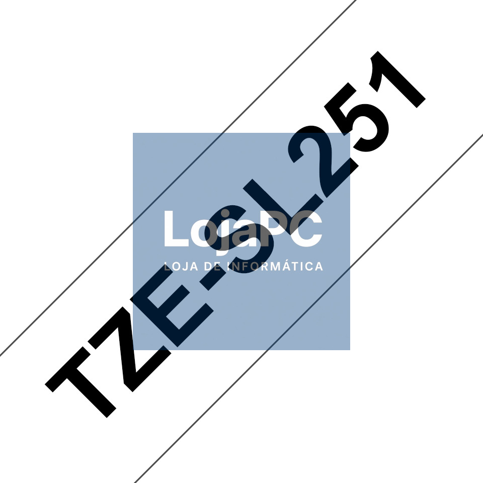 BROTHER TZeSL251 tape Black on White 24mm