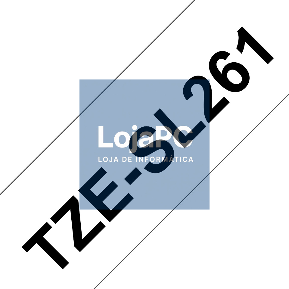 BROTHER TZeSL261 tape Black on White 36mm