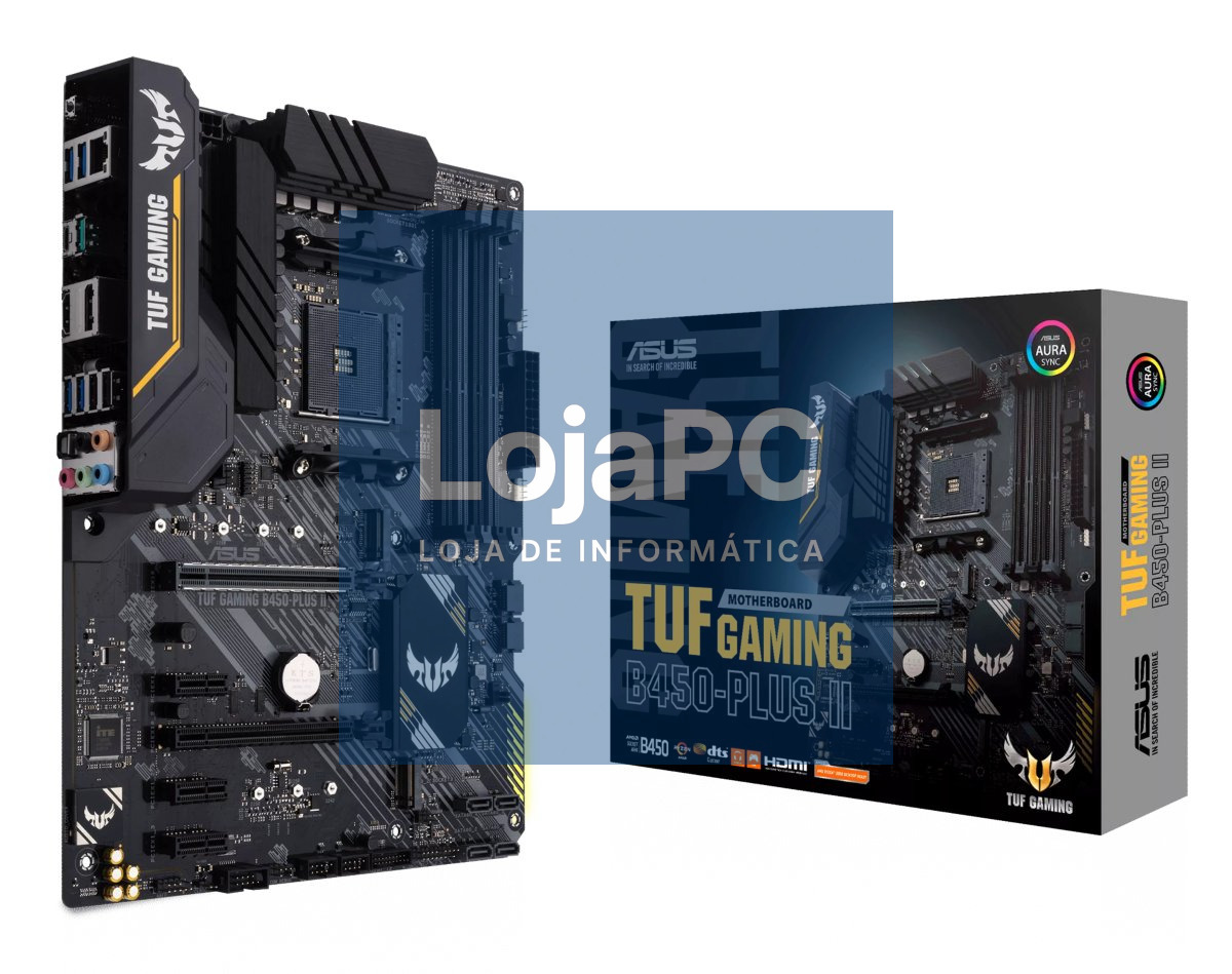 ASUS TUF GAMING B450-PLUS II AM4 SOCKET HDMI 2.0B DisplayPort 1.2