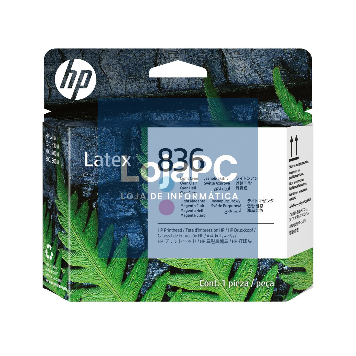 HP 836 Light Cyan/Light Magenta Latex Printhead