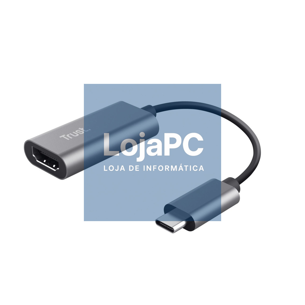 Adaptador TRUST USB-C para HDMI com suporte de vídeo Ultra HD 4K e áudio multicanal