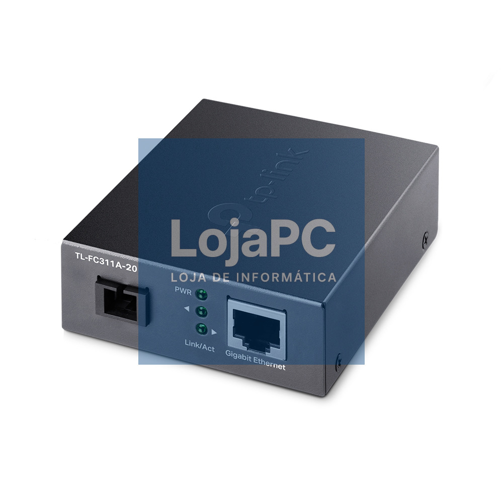 TP-LINK 10/100/1000Mbps RJ45 to 1000Mbps Single-mode SC WDM Bi-Directional Fiber Converter