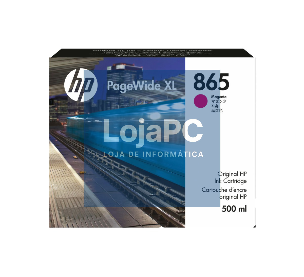HP 865 500ml Magenta PageWide XL Ink Crtg