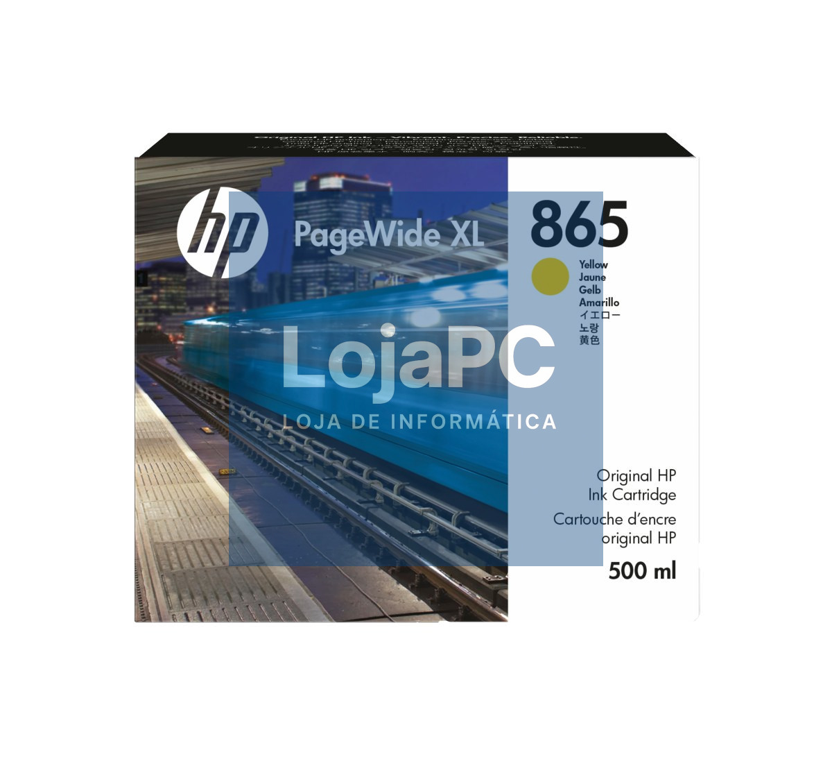 HP 865 500ml Yellow PageWide XL Ink Crtg