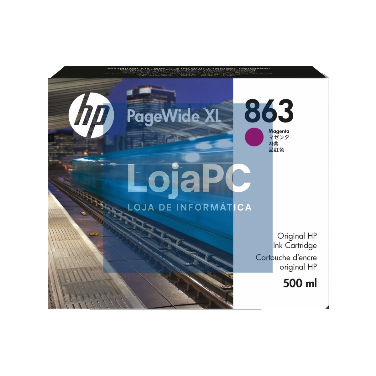 HP 863 500ml Magenta PageWide XL Ink Crtg