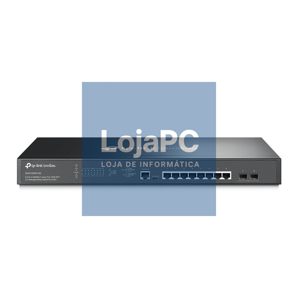 TP-LINK JetStream 8-Port 2.5GBase-T and 2-Port 10GE SFP+ L2+ Managed Switch with 8-Port PoE+
