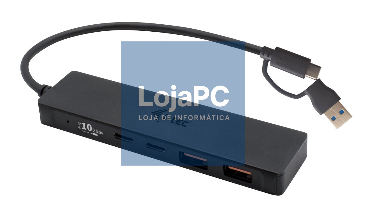 I-TEC USB-C Metal HUB 2xUSB 3.0 2xUSB-C 5Gbps without power adapter ideal for Notebook Ultrabook Tablet PC
