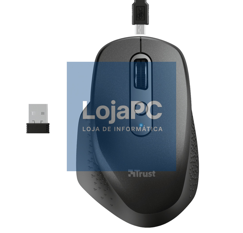 TRUST OZAA RECHARGEABLE SILENT MOUSE BLACK