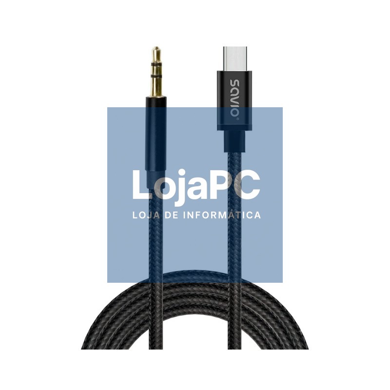 CABLE USB-C A MINI-JACK SAVIO CL-187 1M