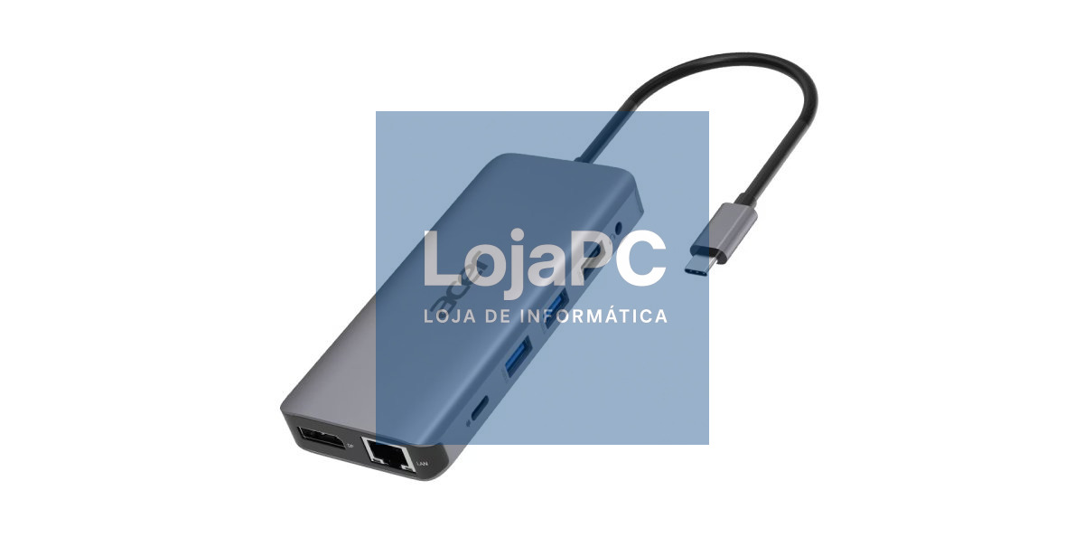 ACER 12-IN-1 TYPE-C DONGLE 2xUSB3.2 2xUSB2.0 2xHDMI DisplayPort Type C PowerDelivery SD Card reader TF Card reader 1000M Ethernet
