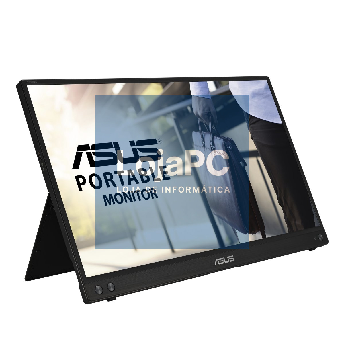 ASUS ZenScreen MB16ACV Portable USB Monitor 15.6inch Full HD IPS Hybrid Signal Solution USB Type-C Flicker Free Blue Light Filter