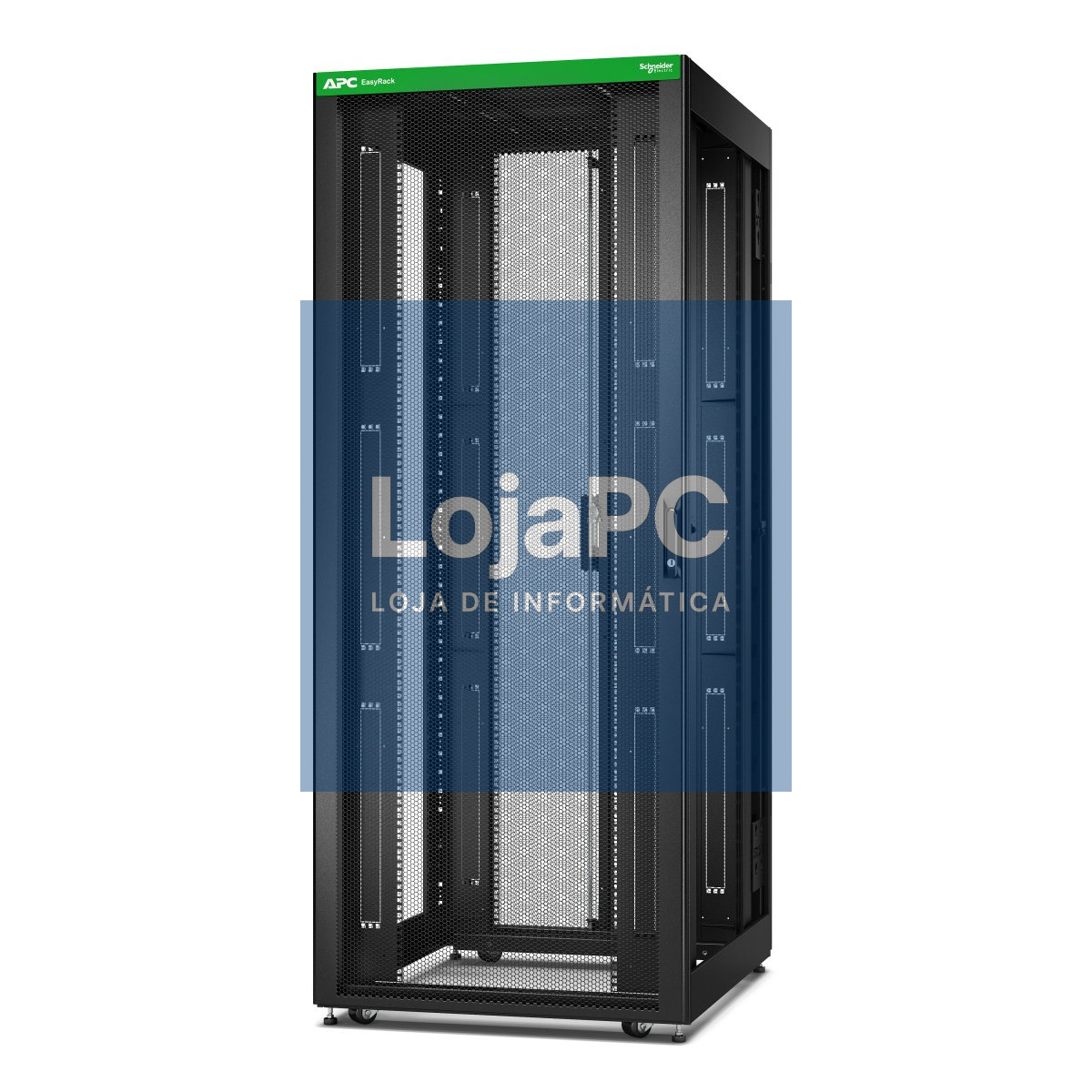 APC Easy Rack 42Ux800x1000 with Roof castors feet and 4 Brackets No Side panels Bottom black