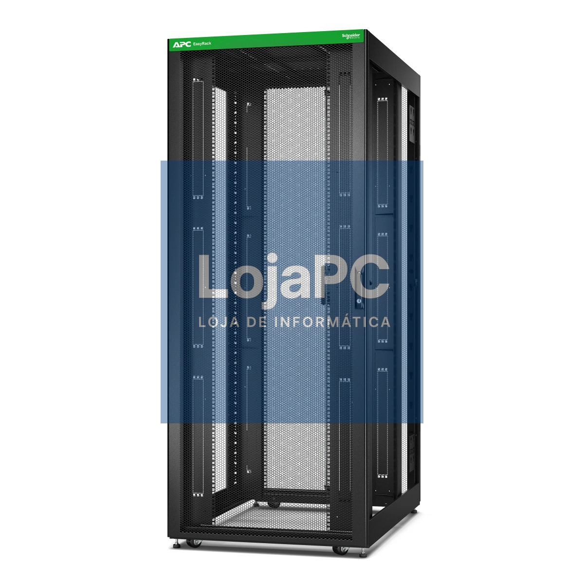 APC Easy Rack 42Ux800x1200 with Roof castors feet and 4 Brackets No Side panels Bottom black