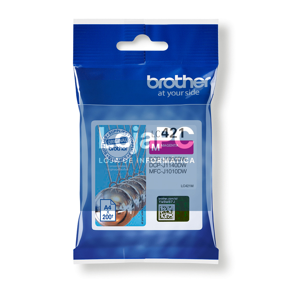 BROTHER 200-page standard capacity Magenta ink cartridge for DCP-J1050DW MFC-J1010DW and DCP-J1140DW