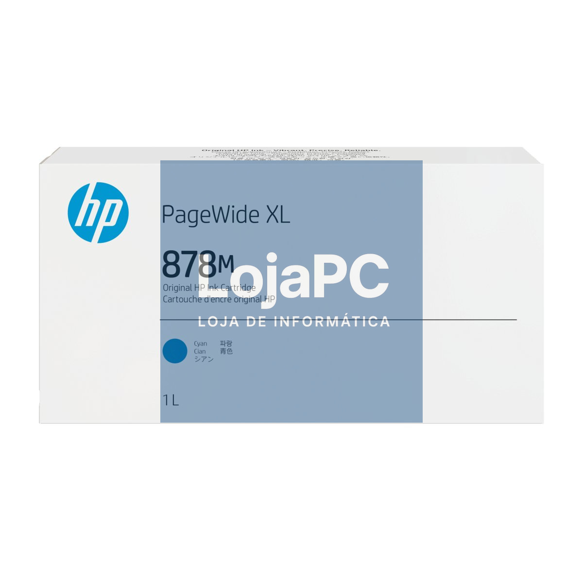 HP 878M 1L Cyan PageWide XL Ink Crtg