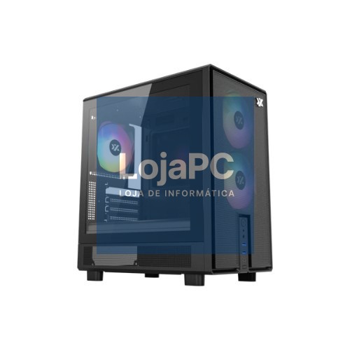 TORRE MATX XYZ ATOM BLACK 3 VENT ARGB / 1XUSB 3.0 1XUSB2.0 1 X USB C X-CS-ATOM-B