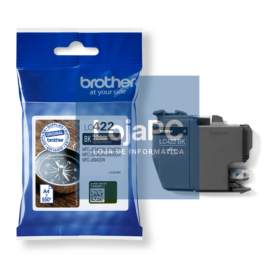 BROTHER LC422BK Ink Cartridge For BH19M/B Compatible with MFC-J5340DW MFC-J5740DW MFC-J6540DW MFC-J6940DW 550 pages