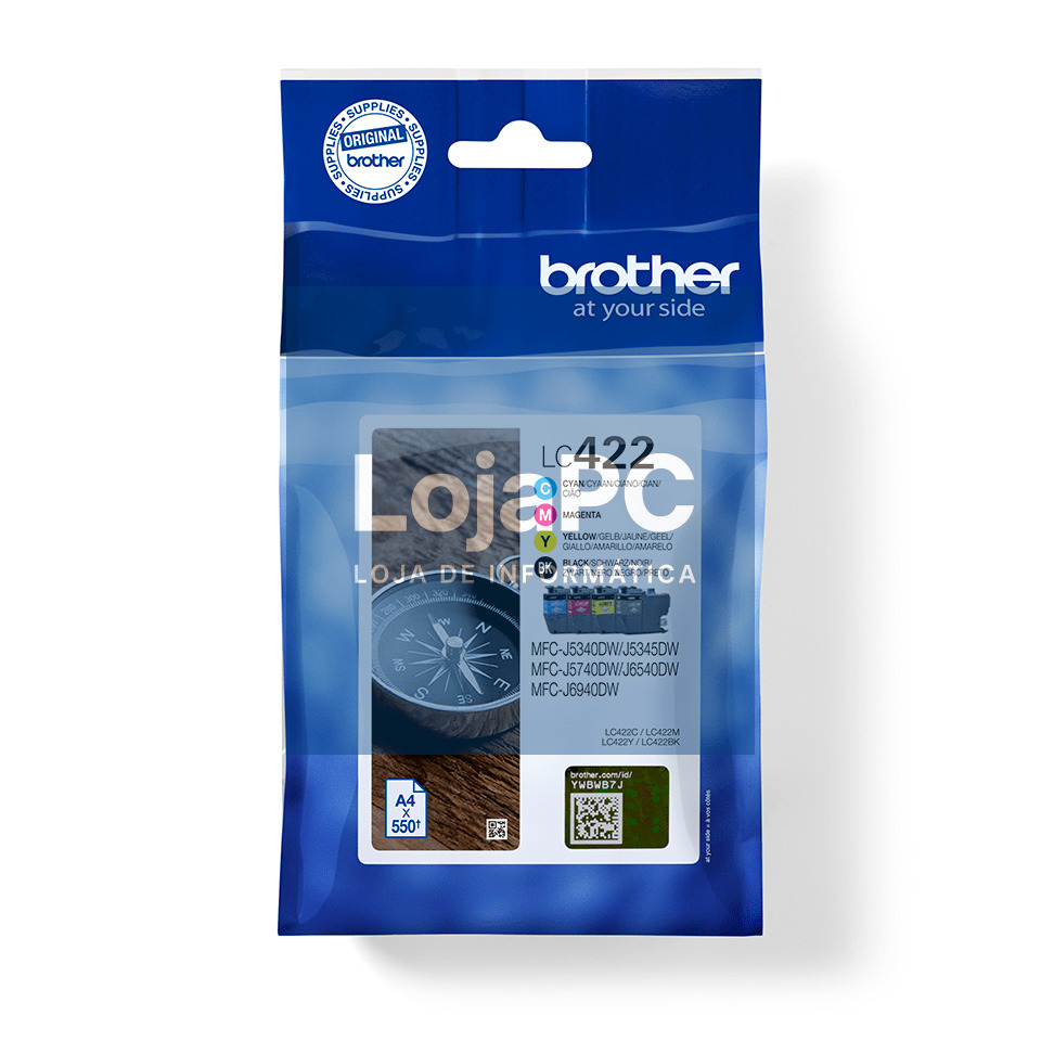 BROTHER LC422VAL Ink Cartridge For BH19M/B Compatible with MFC-J5340DW MFC-J5740DW MFC-J6540DW MFC-J6940DW 550/550 pages
