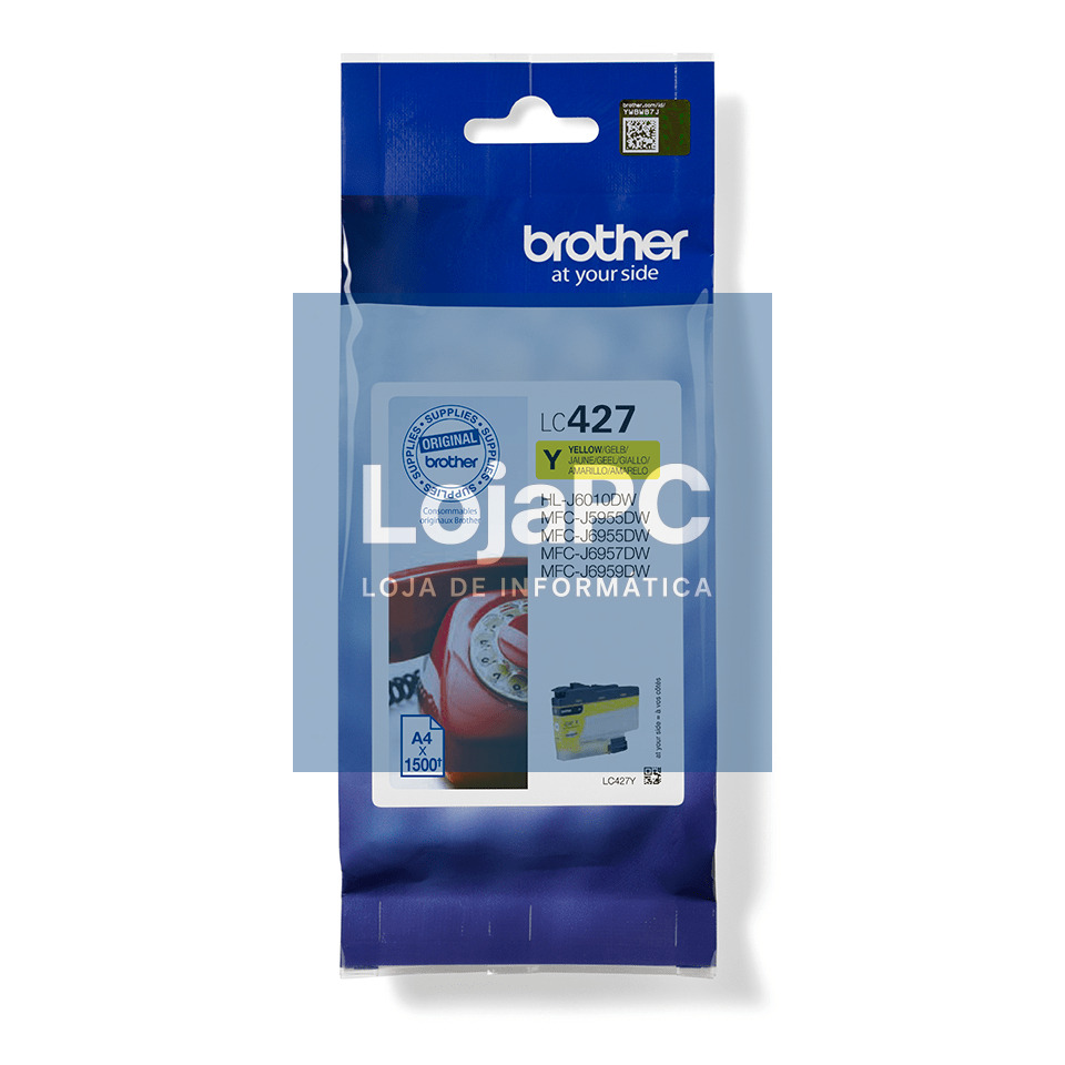 BROTHER LC427Y Yellow Ink Cartridge 1500 Pages