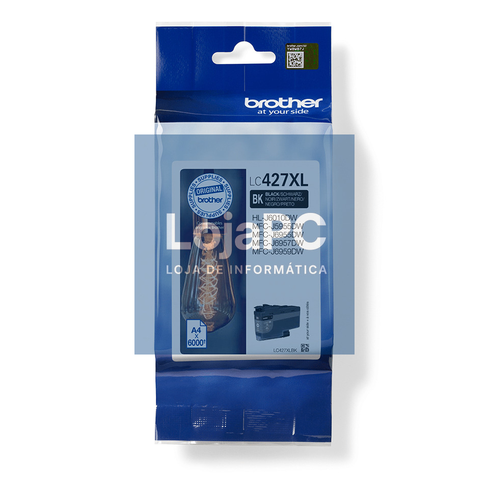 BROTHER LC427XLBK Black Ink Cartridge - 6000 Pages