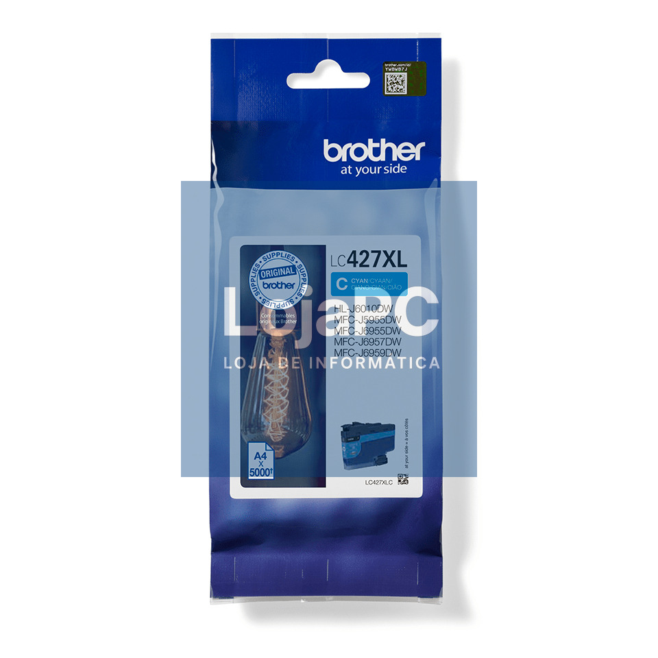 BROTHER LC427XLC Cyan Ink Cartridge - 5000 Pages