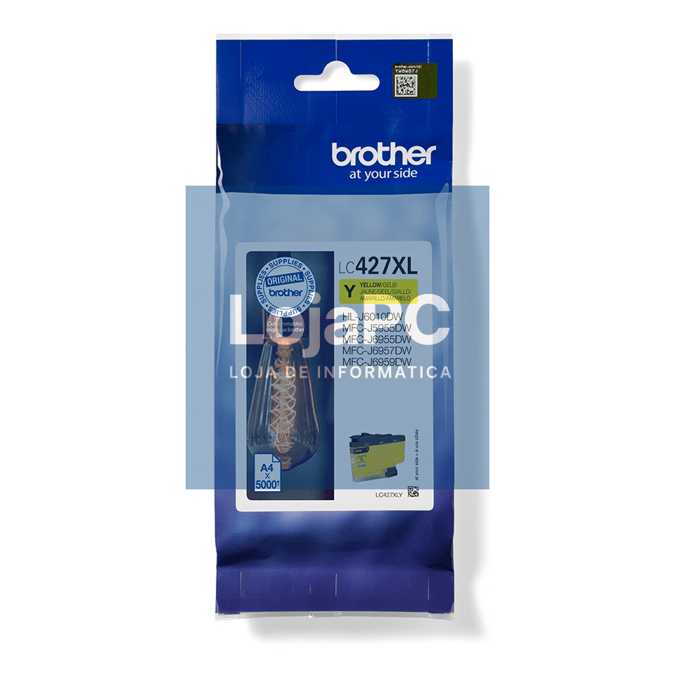 BROTHER LC427XLY Yellow Ink Cartridge - 5000 Pages