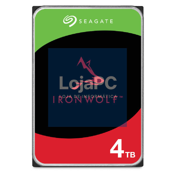 SEAGATE NAS HDD 4TB IronWolf 5400rpm 6Gb/s SATA 256MB cache 3.5inch 24x7 CMR for NAS and RAID rackmount systems BLK