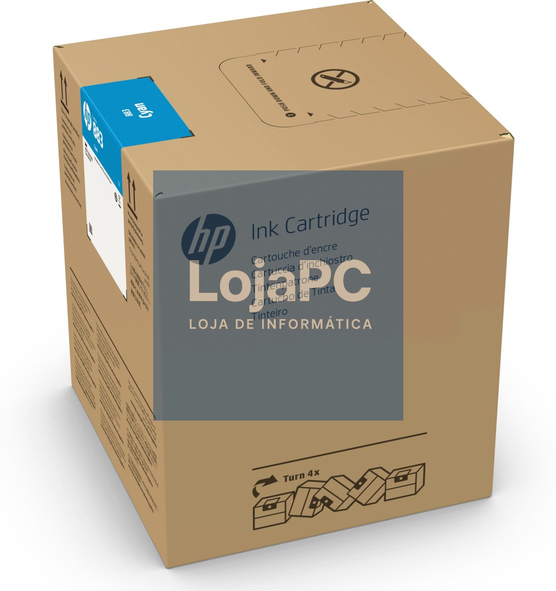 HP Latex 2700 883 5L Cyan Latex Ink Cartridge