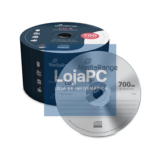 MEDIARANGE CONSUMABLE CD-R MR207 700MB 50PCS