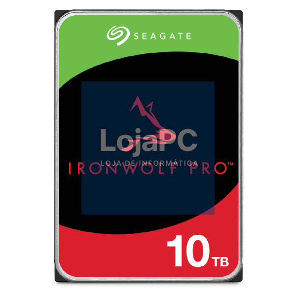 SEAGATE Ironwolf PRO Enterprise NAS HDD 10TB 7200rpm 6Gb/s SATA 256MB cache 8.9cm 3.5inch 24x7 for NAS RAID Rackmount Systeme BLK