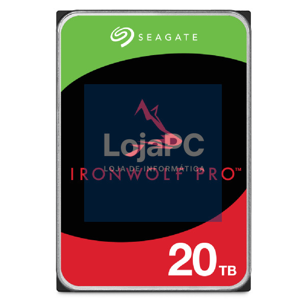 SEAGATE Ironwolf PRO Enterprise NAS HDD 20TB 7200rpm 6Gb/s SATA 256MB cache 8.9cm 3.5inch 24x7 for NAS RAID Rackmount systems BLK
