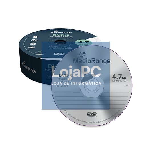 MEDIARANGE DVD-R MR403 4.7GB 25PCS CONSUMABLE