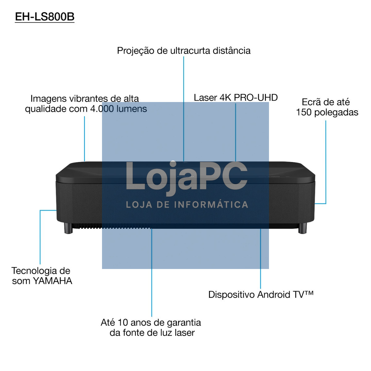 Video Projetor EPSON EH-LS800B