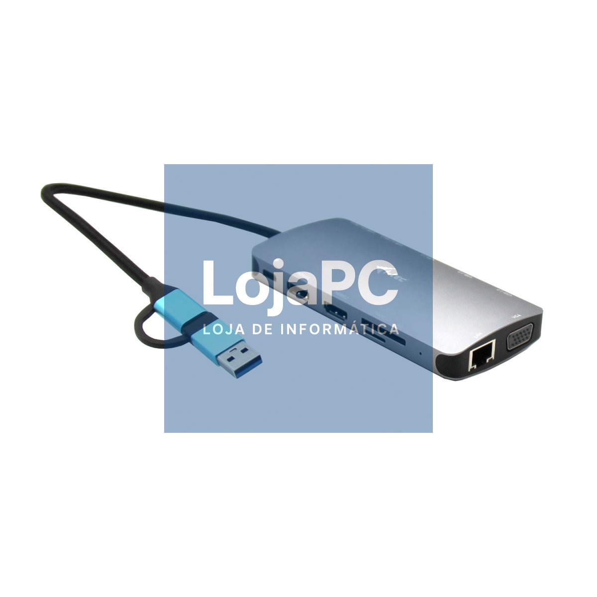 I-TEC USB-C Metal Nano Dock 2xHDMI 1xVGA 1xSD Cardreader 1xmicroSD Cardreader 1xGLAN 3xUSB 2.0 1xUSB 3.2 1xUSB-C3.2Data 1xUSB-C PD