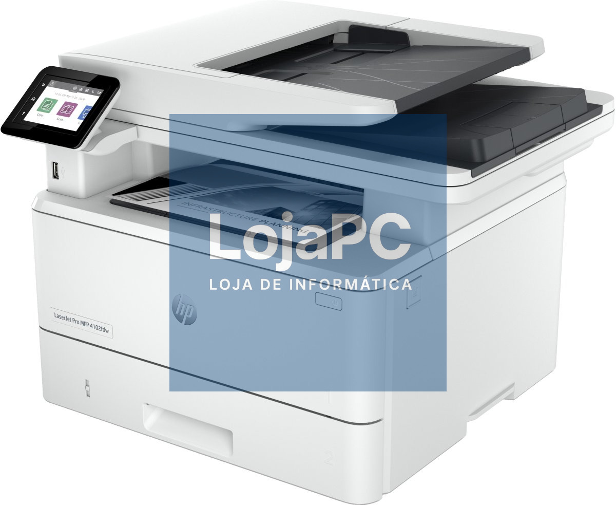 HP LaserJet Pro MFP 4102dw MFP Mono laser A4 38ppm Copy 40ppm Print 350sheets LAN Wi-Fi USB Bluetooth USB