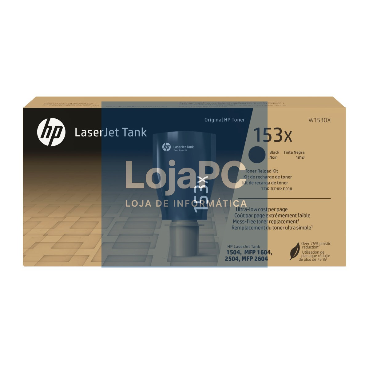 HP 153X Black Original LaserJet Tank Toner Reload Kit