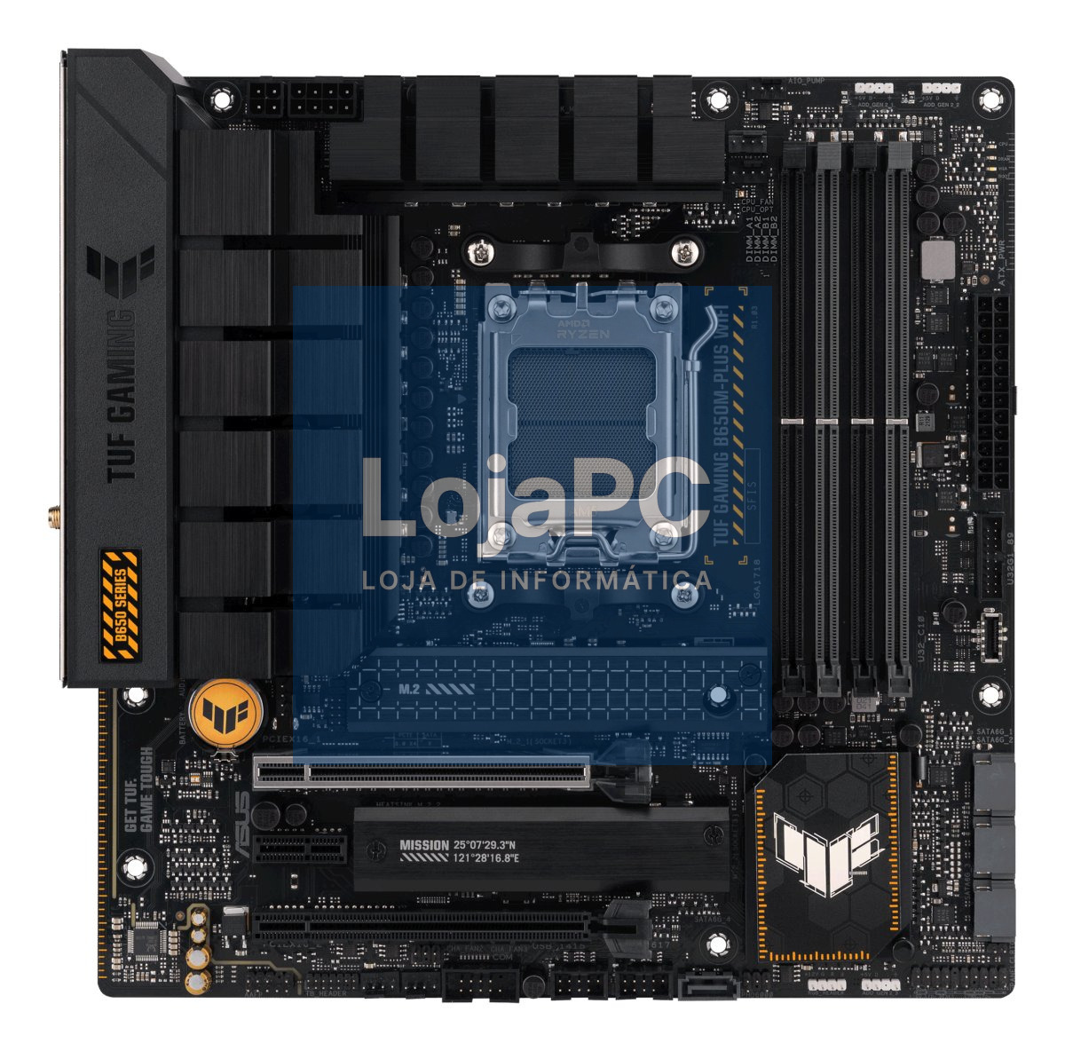 ASUS TUF GAMING B650M-PLUS WIFI 1xDP 4xSATA 6Gb/s ports