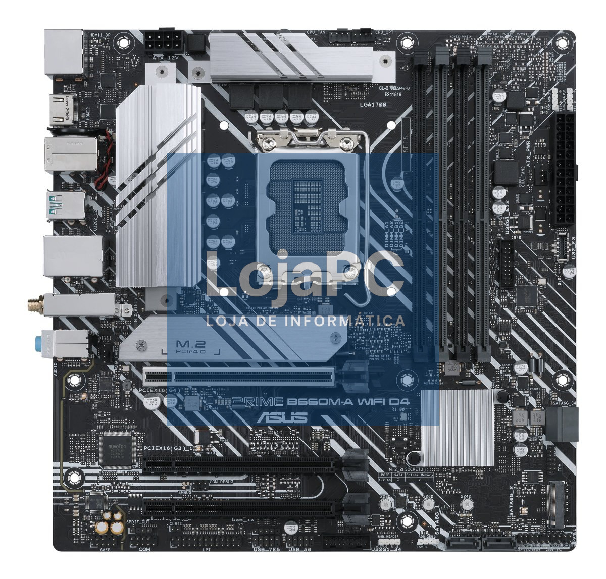 ASUS PRIME B660M-A WIFI D4 LGA1700 4xDIMM DDR4 mATX 4xSATA 2xM.2 2xHDMI 1xDP MB