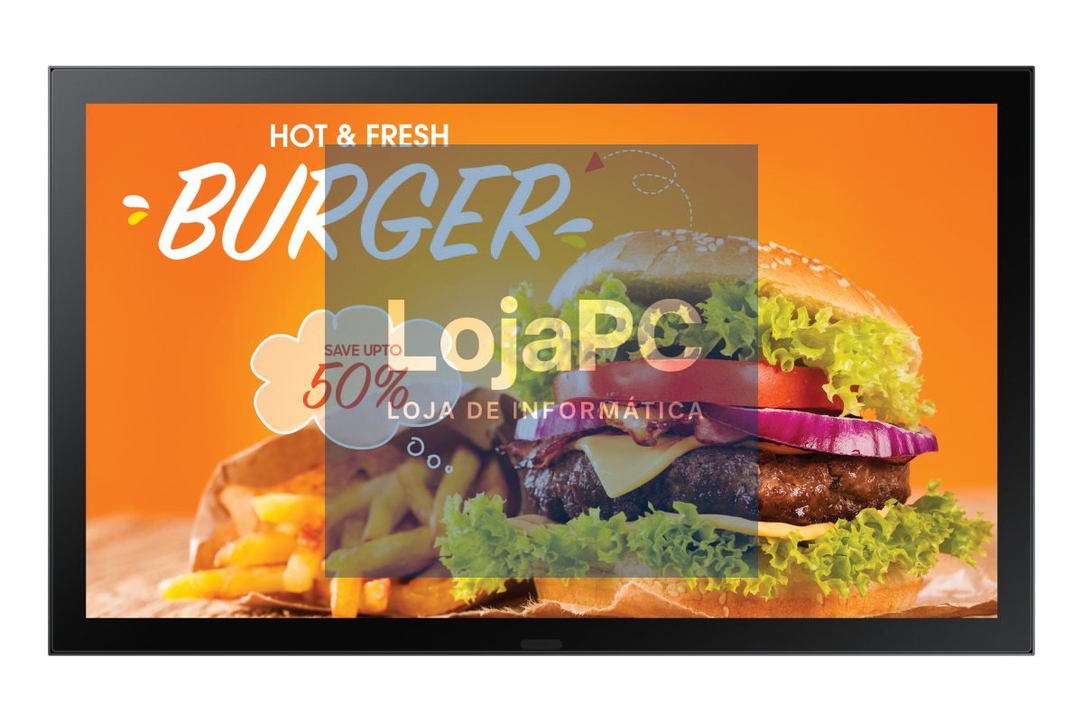 SAMSUNG OH24B Outdoor LCD 24inch FHD 16:9 IP56 rated display kit with protection glass 1500nits 2xUSB 2.0 RJ45 HDMI
