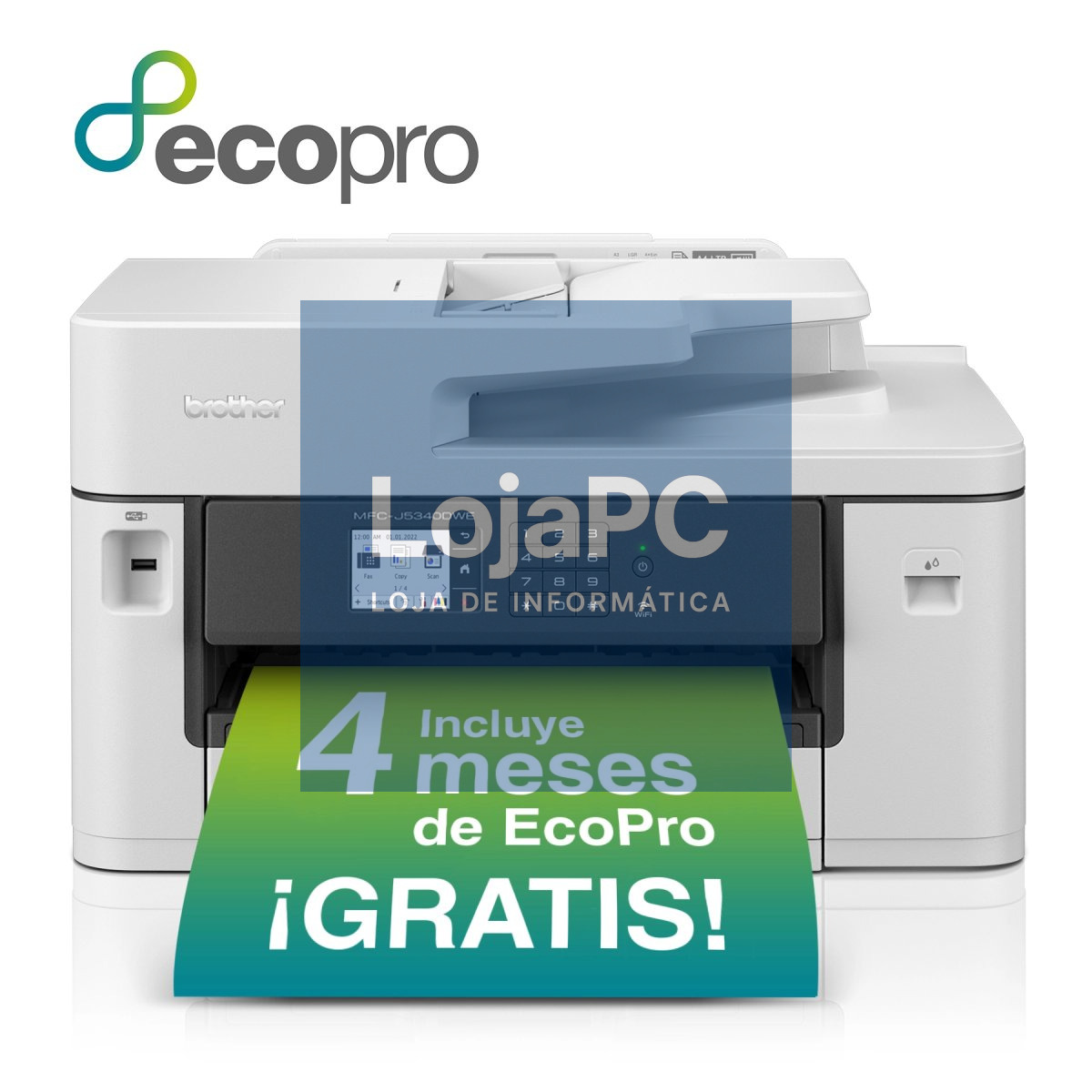 BROTHER MFCJ5340DWE A3 ECOPRO Inkjet Multifunction Printer 4in1 28/21ppm 1200x4800dpi