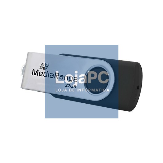 PENDRIVE 32GB USB-C 3.2 MEDIARANGE SILVER-BLACK