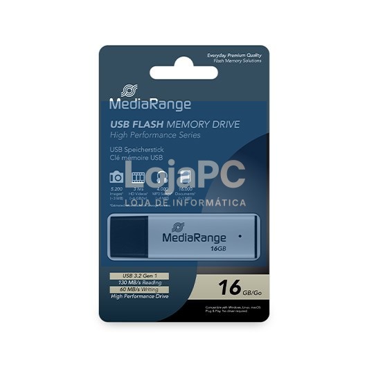 PENDRIVE 16GB USB 3.2 MEDIARANGE HIGH P.
