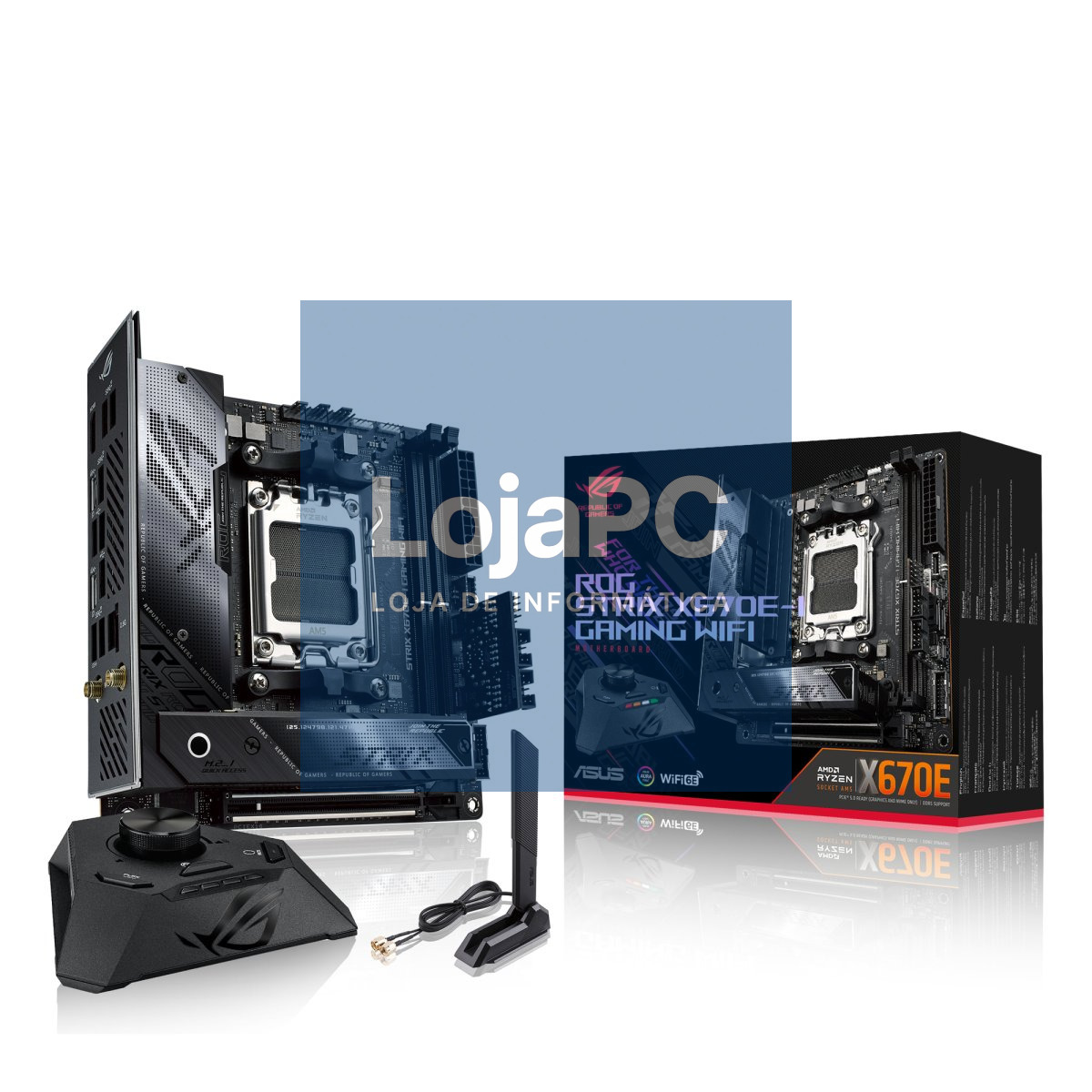 ASUS ROG STRIX X670E-I GAMING WIFI AM5 mITX MB 2xDIMM DDR5 2xM.2 2xSATA